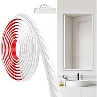 PVC-Formteile, 300 cm × 2 cm, selbstklebend, für Decken, Wandleisten für Wandränder, Spiegelrahmen, Decken, Fußleisten, Schränke (weiß) von AIMOONSA