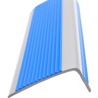 PVC-Stufenprofil, selbstklebendes Stufenprofil, L-förmige Struktur, einfach zu installieren, 50 x 20 mm, geeignet für runde Stufen, geeignet für von AIMOONSA