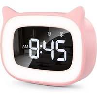 Pädagogischer Wecker, LED-Nachtlichtuhren für Kinderzimmer, Kinderschlaf, Tag/Nacht leuchtend, Schlummerwecker, 5 Farben, 18 Musikarten, 2 Alarme, Pädagogischer Wecker, LED-Nachtlichtuhren für Kinderzimmer, Kinderschlaf, Tag/Nacht leuchtend, Schlummerwecker, 5 Farben, 18 Musikarten, 2 Alarme, von AIMOONSA