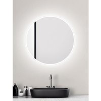 Runder LED-Badezimmerspiegel - Durchmesser: 60 cm - Wandspiegel mit Beleuchtung - Dank Aluminiumgehäuse für Feuchträume geeignet - Lichtfarbe: von AIMOONSA