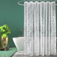 Schimmelhemmende, wasserdichte und robuste EVA-Duschvorhänge mit 5 Magneten, 180 x 180 cm, Kopfsteinpflaster-Muster Schimmelhemmende, wasserdichte und robuste EVA-Duschvorhänge mit 5 Magneten, 180 x 180 cm, Kopfsteinpflaster-Muster von AIMOONSA