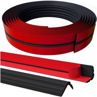 Selbstklebende Zierleisten – 3 m x 2 cm – Schwarz – Selbstklebende Eckleisten – Flexible Stuckleisten – Viertelstab – Wandleiste zum Abziehen und von AIMOONSA