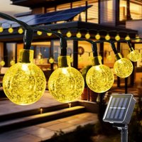 Solar-Lichterkette für den Außenbereich, 6 m, 40 LEDs, Solar-Lichterkette für den Außenbereich, 8 Modi, IP44 wasserdicht, Solar-Lichterkette von AIMOONSA