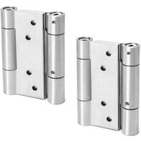 Stück Federscharniere, 100 mm, Edelstahl 304, Doppelfunktion für Schwingtüren, selbstschließendes Scharnier, federbelastet, für Café- und Saloontüren von AIMOONSA