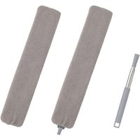 Teleskop-Staubwedel, Mikrofaser-Staubwedel mit Edelstahlgriff, waschbare, flexible Staubbürste für Sofa, Bett, Möbel, Boden, Haushaltsstaub Teleskop-Staubwedel, Mikrofaser-Staubwedel mit Edelstahlgriff, waschbare, flexible Staubbürste für Sofa, Bett, Möbel, Boden, Haushaltsstaub von AIMOONSA