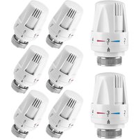 Thermostatischer Heizkörper Thermostatkopf: Mitening 8 Stück Thermostatkopf Heizkörperthermostat Heizkörperhahn Heizkörperthermostatkopf von AIMOONSA