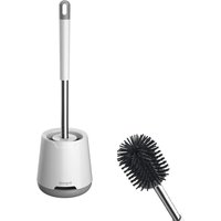 Toilettenbürste und Halter aus Silikon, gründliche Reinigung, Toilettenbürste mit Halter, schnelltrocknend für Badezimmer von AIMOONSA