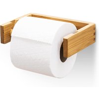 Toilettenpapierhalter aus Bambus – Designer Toilettenpapierhalter – Hält 100% sicher ohne herunterzufallen – Langlebiger Rollenhalter – Papierhalter von AIMOONSA