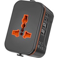 Universal-Reisesteckeradapter, Universal-Reiseadapter mit 2 USB und 2 USBC von AIMOONSA