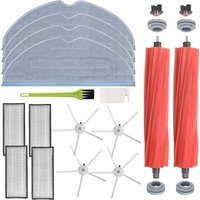 Zubehör für Roborock S7 MaxV Ultra / S7 MaxV / S7 Plus / S7 Max / S7 / S7 Pro Ultra Roboter (4 Wischmopps + 2 Hauptbürsten + 4 Seitenbürsten + 4 von AIMOONSA