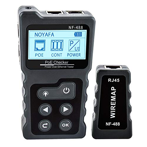 NOYAFA NF-488 POE Kabel Tester für Power Over Ethernet, Netzwerkkabel Kontinuitätsprüfung, Switch Loop-Back POE Detector NOYAFA NF-488 POE Kabel Tester für Power Over Ethernet, Netzwerkkabel Kontinuitätsprüfung, Switch Loop-Back POE Detector von NOYAFA