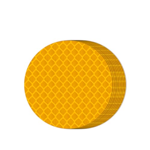 AIMQIAD 10PCS Auto Reflektierende Aufkleber Bunte Sichere Warnstreifen Anti Kollision Warnung Aufkleber, Kompatibel für Benz R-Class V251,A3-Yellow von AIMQIAD