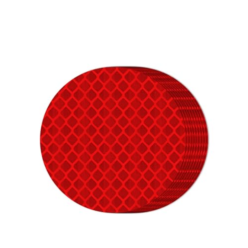 AIMQIAD 10PCS Auto Reflektierende Aufkleber Bunte Sichere Warnstreifen Anti Kollision Warnung Aufkleber, Kompatibel für Jetta VA3 VA7,A5-Red von AIMQIAD