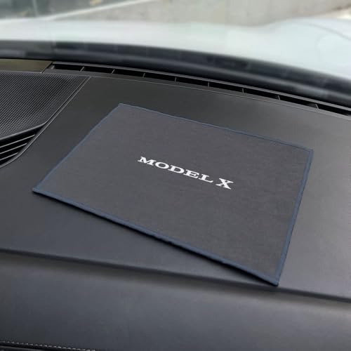 AIMXGBPS 1 Stück Autowaschhandtuch für Tesla Model 3/Y/S/X Detaillierung Säumen Wischlappen Starke Wasseraufnahme Ohne Spuren zu Hinterlassen Autoinnenausstattung,ForModelX-normal von AIMXGBPS