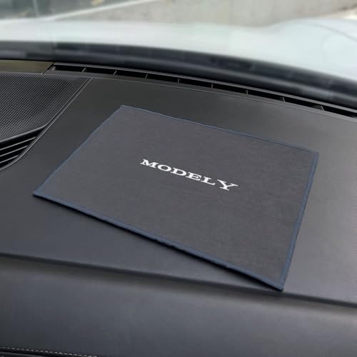 AIMXGBPS 1 Stück Autowaschhandtuch für Tesla Model 3/Y/S/X Detaillierung Säumen Wischlappen Starke Wasseraufnahme Ohne Spuren zu Hinterlassen Autoinnenausstattung,ForModelY-normal von AIMXGBPS