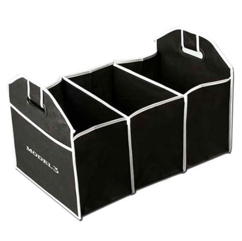 AIMXGBPS Auto Kofferraum Aufbewahrungsbox für Tesla Model 3/X/S/Y Auto Organizer Box Non-Woven Fabrics Storage Bag Stowing Tidying Foldable Accessories,Model3-normal von AIMXGBPS