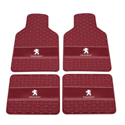 AIMXGBPS Auto Leder Fußmatten Fussmatten für Peugeot 307 CROSS/307 2004-2020 2021 2022 2023 2024 2025 Allwetter Antirutschmatte Anpassen Teppiche Fussmatten Protection Zubehör,Normal-Weinrot AIMXGBPS Auto Leder Fußmatten Fussmatten für Peugeot 307 CROSS/307 2004-2020 2021 2022 2023 2024 2025 Allwetter Antirutschmatte Anpassen Teppiche Fussmatten Protection Zubehör,Normal-Weinrot von AIMXGBPS