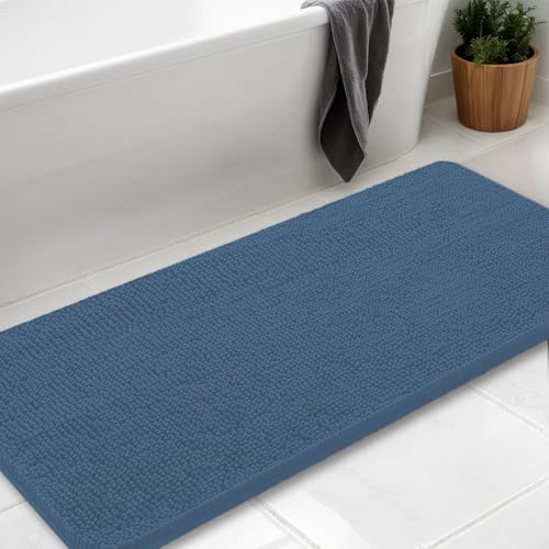 AINAHYVA Badezimmerteppich, Chenille-Badteppich, super saugfähige Chenille-Badezimmermatte und starke PVC-Unterseite, rutschfeste Unterseite, waschbar, maschinenwaschbar, Badematten für Badezimmer AINAHYVA Badezimmerteppich, Chenille-Badteppich, super saugfähige Chenille-Badezimmermatte und starke PVC-Unterseite, rutschfeste Unterseite, waschbar, maschinenwaschbar, Badematten für Badezimmer von AINAHYVA