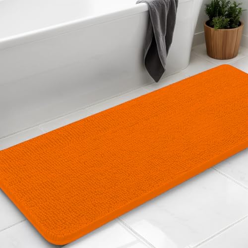 AINAHYVA Badezimmerteppich, Chenille-Badteppich, super saugfähige Chenille-Badezimmermatte und starke PVC-Unterseite, rutschfeste Unterseite, waschbar, maschinenwaschbar, Badematten für Badezimmer AINAHYVA Badezimmerteppich, Chenille-Badteppich, super saugfähige Chenille-Badezimmermatte und starke PVC-Unterseite, rutschfeste Unterseite, waschbar, maschinenwaschbar, Badematten für Badezimmer von AINAHYVA