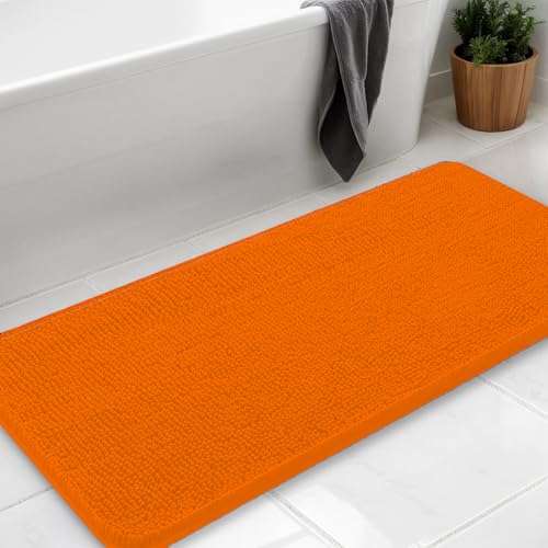AINAHYVA Badezimmerteppich, Chenille-Badteppich, super saugfähige Chenille-Badezimmermatte und starke PVC-Unterseite, rutschfeste Unterseite, waschbar, maschinenwaschbar, Badematten für Badezimmer AINAHYVA Badezimmerteppich, Chenille-Badteppich, super saugfähige Chenille-Badezimmermatte und starke PVC-Unterseite, rutschfeste Unterseite, waschbar, maschinenwaschbar, Badematten für Badezimmer von AINAHYVA