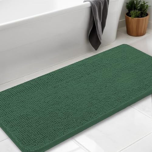AINAHYVA Badezimmerteppich, Chenille-Badteppich, super saugfähige Chenille-Badezimmermatte und starke PVC-Unterseite, rutschfeste Unterseite, waschbar, maschinenwaschbar, Badematten für Badezimmer AINAHYVA Badezimmerteppich, Chenille-Badteppich, super saugfähige Chenille-Badezimmermatte und starke PVC-Unterseite, rutschfeste Unterseite, waschbar, maschinenwaschbar, Badematten für Badezimmer von AINAHYVA
