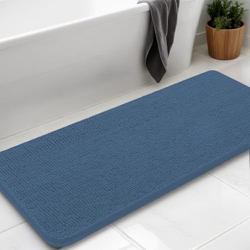 AINAHYVA Badezimmerteppich, Chenille-Badteppich, super saugfähige Chenille-Badezimmermatte und starke PVC-Unterseite, rutschfeste Unterseite, waschbar, maschinenwaschbar, Badematten für Badezimmer AINAHYVA Badezimmerteppich, Chenille-Badteppich, super saugfähige Chenille-Badezimmermatte und starke PVC-Unterseite, rutschfeste Unterseite, waschbar, maschinenwaschbar, Badematten für Badezimmer von AINAHYVA