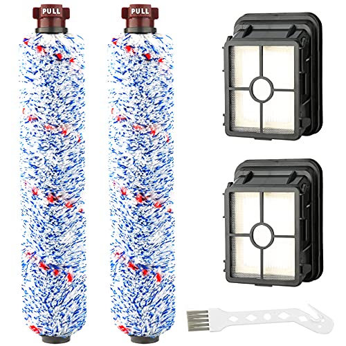 AINUO 2 Stück Filter und 2 Stück Bürstenrolle für BISSELL 17132 Crosswave 3-in-1 Nass- & Trockensauger, Ersatzbürste und Ersatzfilter für Bissel 2225n Zubehör Multi Surface Brush Roll Ersatzteile AINUO 2 Stück Filter und 2 Stück Bürstenrolle für BISSELL 17132 Crosswave 3-in-1 Nass- & Trockensauger, Ersatzbürste und Ersatzfilter für Bissel 2225n Zubehör Multi Surface Brush Roll Ersatzteile von AINUO