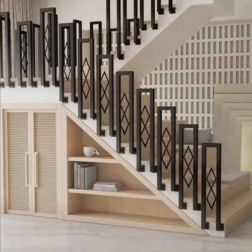 AIOJXHY U-FöRmiger Handlauf für Treppen, Seitliche Installation, Dekoratives Sicherheits GeläNder, 75-110 cm Hoher Treppenhandlauf Aus Eisen für Villa, Garage, StüTzstange für Veranda(Size:100cm) AIOJXHY U-FöRmiger Handlauf für Treppen, Seitliche Installation, Dekoratives Sicherheits GeläNder, 75-110 cm Hoher Treppenhandlauf Aus Eisen für Villa, Garage, StüTzstange für Veranda(Size:100cm) von AIOJXHY