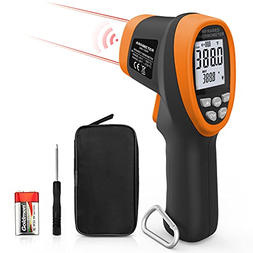 AIOMEST Infrarot Thermometer Temperaturmessgerät, AI-1500 Digital Laser Thermometer -58℉ ~ 2732℉ (-50℃ ~ 1500℃) Nicht Menschliches Körperthermometer - für Kochen/Barbecue/Gefrierschrank/Industrie von AIOMEST