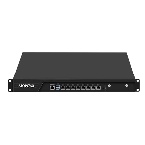 AIOPCWA 1U Firewall Appliance B150 Core i5 7500, 8 x i226V 2.5GbE LAN Firewall Hardware VPN Router PC, 32GB RAM 1TB SSD OPNsense Hardware 19”Rackmount for Homelab with VGA, SIM AIOPCWA 1U Firewall Appliance B150 Core i5 7500, 8 x i226V 2.5GbE LAN Firewall Hardware VPN Router PC, 32GB RAM 1TB SSD OPNsense Hardware 19”Rackmount for Homelab with VGA, SIM von AIOPCWA