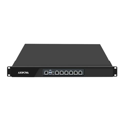 AIOPCWA 1U Firewall Appliance N100, 6 x i226-V 2.5GbE LAN Firewall Hardware VPN Router PC, DDR5 32GB RAM 1TB SSD OPNsense Hardware 19”Rackmount for Homelab Server with VGA, SIM AIOPCWA 1U Firewall Appliance N100, 6 x i226-V 2.5GbE LAN Firewall Hardware VPN Router PC, DDR5 32GB RAM 1TB SSD OPNsense Hardware 19”Rackmount for Homelab Server with VGA, SIM von AIOPCWA