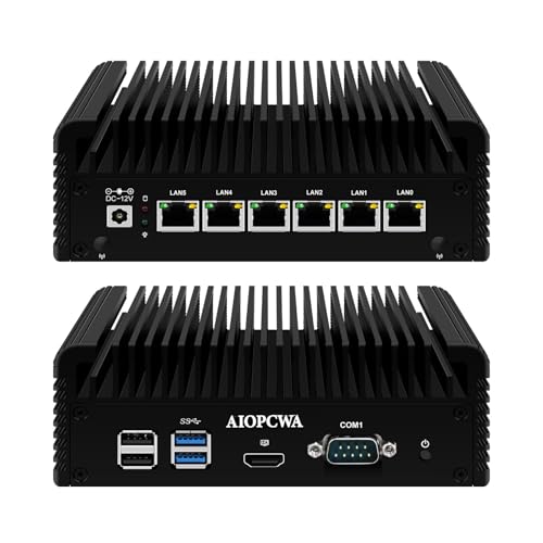 AIOPCWA Firewall Micro Appliance Mini PC, Fanless Industrial PC, Pentium Gold 4415U, 6 x i211AT Gigabit/1000M LAN, COM RS232, Barebone NO RAM NO SSD, Support Winos OPNsense, SIM AIOPCWA Firewall Micro Appliance Mini PC, Fanless Industrial PC, Pentium Gold 4415U, 6 x i211AT Gigabit/1000M LAN, COM RS232, Barebone NO RAM NO SSD, Support Winos OPNsense, SIM von AIOPCWA