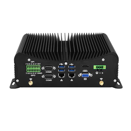 AIOPCWA Mini PC Fanless 6 x COM RS232&RS485&RS442, Core i5 1335U Industrial Mini Computer, 2X 2.5GbE i225V LAN, DDR5 32GB RAM 1TB NVMe SSD, Dual Band WLAN/BT, HD/VGA, Winos/Linux AIOPCWA Mini PC Fanless 6 x COM RS232&RS485&RS442, Core i5 1335U Industrial Mini Computer, 2X 2.5GbE i225V LAN, DDR5 32GB RAM 1TB NVMe SSD, Dual Band WLAN/BT, HD/VGA, Winos/Linux von AIOPCWA