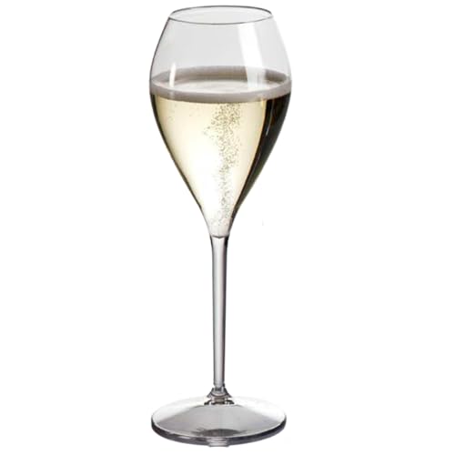 Tritan-Prosecco-Gläser, unzerbrechlich, BPA-frei, Fassungsvermögen: 165 ml, 6 Stück von AIOS