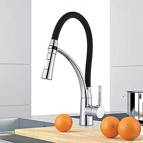 Küchenhahn Mit Dusche Extrahierbar, 360 ° Rotatable Küchenarmatur Für Küchenspüle Mischhahn, Einzelhebel Mixer Spiral Spring Mixer-Normal von AIPASTN