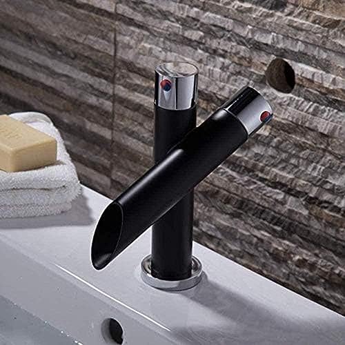 Wasserhahn Küche Tap Wasserhahn Badezimmer Becken Wasserhahn Haushaltsspüle Becken Heißer Und Kalter Wasserhahn Wäscherei Pool Schwarz Farbe Unter Theken Becken Wasserhahn von AIPASTN