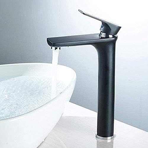 -Wasserhahn Neuankömmlinge Schwarzer Becken Wasserhahn Heiß Und Kalt Wassermischer Wasserhahn Messing Waschbecken Wasserhahn Auf Dem Deck Installiert von AIPASTN