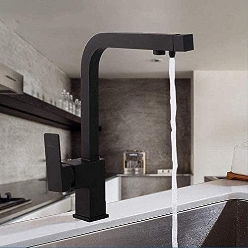 Wasserhahn Schwarzer Küchenspüle Wasserhahnmischer Sieben Buchstaben Design 360 Grad Rotation Wasserreinigung Wasserhahn Doppelgriff Wasserhahn Wasserhahn Schwarzer Küchenspüle Wasserhahnmischer Sieben Buchstaben Design 360 Grad Rotation Wasserreinigung Wasserhahn Doppelgriff Wasserhahn von AIPASTN