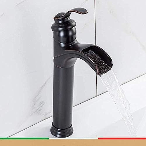 Wasserhahn Waschbecken Wasserhahn Bad Schwarz Wasserfall Dusche Wasserhahn Waschbecken Wasserhahn Wasserhahn Gemischter Wasserfall Badezimmer Wasserhahn Wasserhahn von AIPASTN