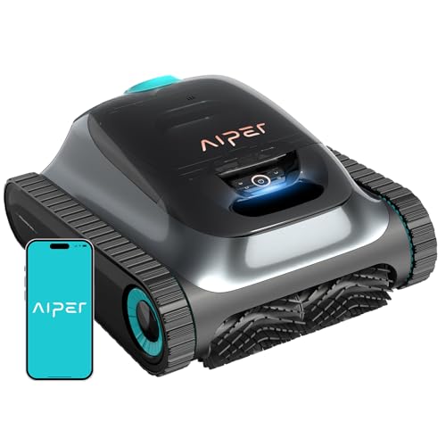 AIPER Scuba S1 2025 Upgrade Poolroboter Akku, 180 Min Laufzeit, Ultrafeinfiltration, Pool Bodensauger mit Wand- & Wasserlinienreinigung, App-Steuerung & OTA-Updates, Poolsauger für Pools bis zu 150㎡ von AIPER