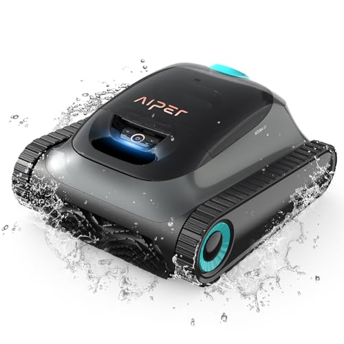 AIPER Scuba S1 Poolroboter Wand und Boden, kabelloser Roboterpoolreiniger, Wand-und Wasserlinienreinigung, Intelligente Navigation, 150 Minuten Batterielebensdauer, für Pools bis zu 150㎡ von AIPER