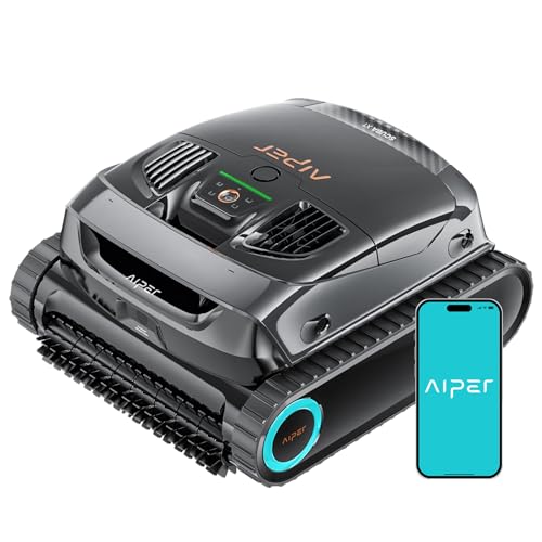 AIPER Scuba X1 Upgraded Poolroboter, 25200 LPH Hochleistungs-Saugsystem, Poolroboter Akku Wand und Boden mit Horizontale Wasserlinienreinigung, 180 Min Laufzeit Pool Roboter für Pools bis zu 200㎡ von AIPER