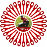 100 Stück Ersatzmesser aus Kunststoff für Rasentrimmer Florabest lidl frta 20 A1, fat 18B3, FRT18A von AIPERQ