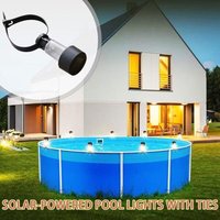 12 Solar-Poolleuchten, wasserdichte LED-Leuchten für Poolzaun, Zubehör für Außenpools, dekorative Vorhänge für Terrasse und Garten. von AIPERQ