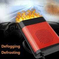12 v, 150 w, 2-in-1-Windschutzscheiben-Defroster fürs Auto – 360° drehbarer tragbarer Autolüfter mit Saugnapf und Ladekabel von AIPERQ