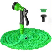 15 m ausziehbarer Gartenschlauch, 15 m flexibler Wasserschlauch mit 8 Sprühmusterdüsen, einziehbare Gartenschläuche – GROSS von AIPERQ