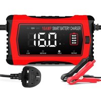 16A Batterieladegerät, 12V 24V LiFePO4 Lithium-Batterieladegerät für Auto, LKW, Rasenmäher, Boot von AIPERQ