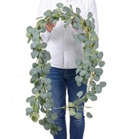 183 cm künstliche Eukalyptus-Girlande, Ranken, grün, künstliche Pflanzen, für drinnen und draußen, gefälschte Eukalyptusblätter, 183 cm künstliche Eukalyptus-Girlande, Ranken, grün, künstliche Pflanzen, für drinnen und draußen, gefälschte Eukalyptusblätter, von AIPERQ