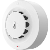 2-in-1-Rauch- und Wärmemelder, Rauchmelder mit fortschrittlichem fotoelektrischem Rauchsensor mit LED-Anzeige und Stummschalttaste von AIPERQ