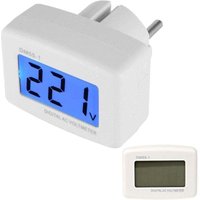 220 V Blaue Hintergrundbeleuchtung Digitales LCD-Voltmeter, Spannungsprüfer-Panel EU-Stecker, DM55-1 80 V-300 V von AIPERQ